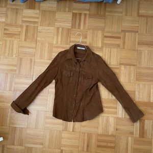 Perfect condition Leather Zara shirt